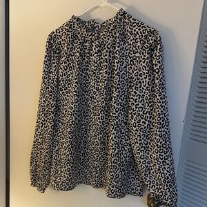 Leopard Print Women's Blouse